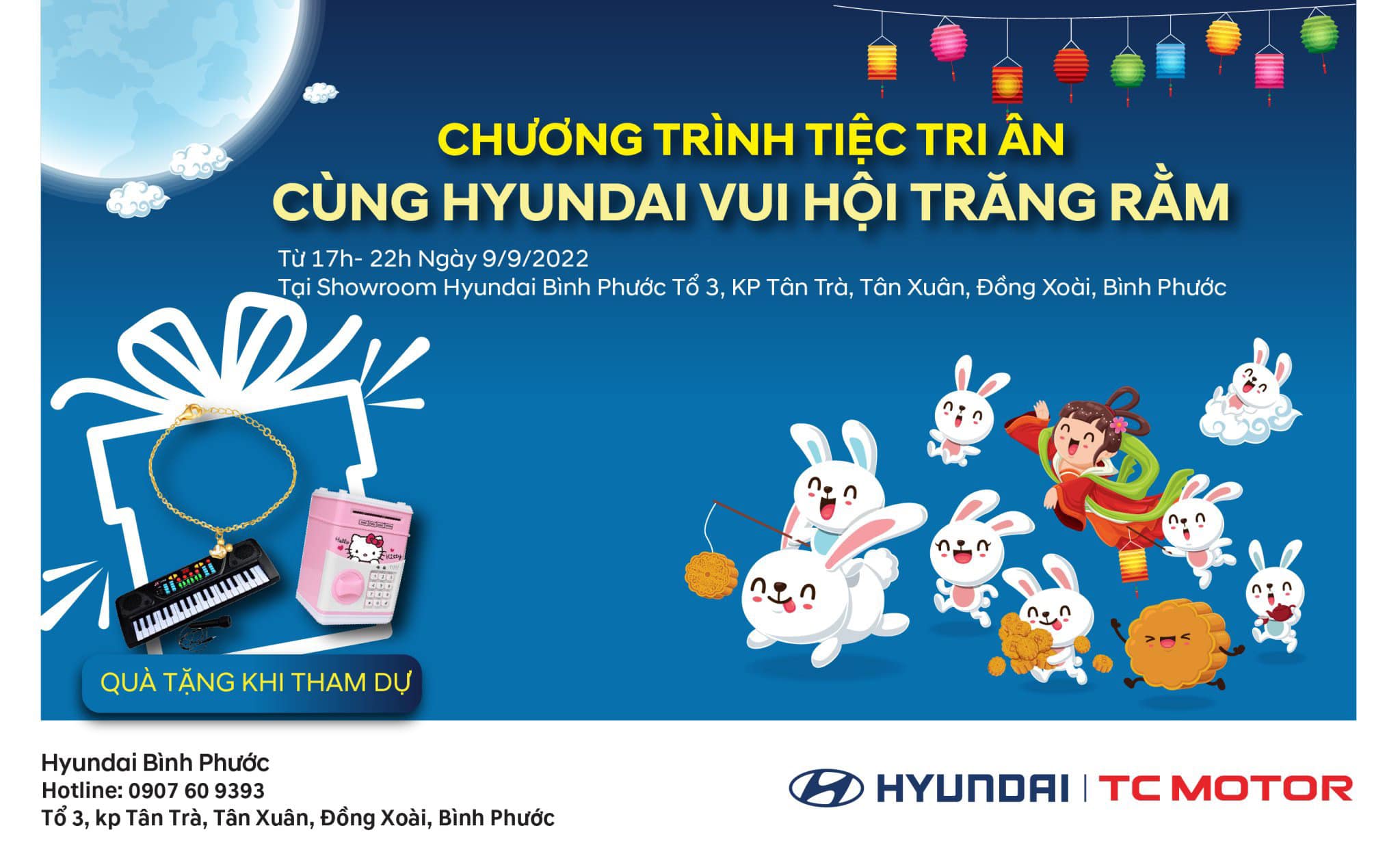 Lời cám ơn – Chương trình tiệc tri ân Cùng Hyundai Vui Hội Trăng Rằm