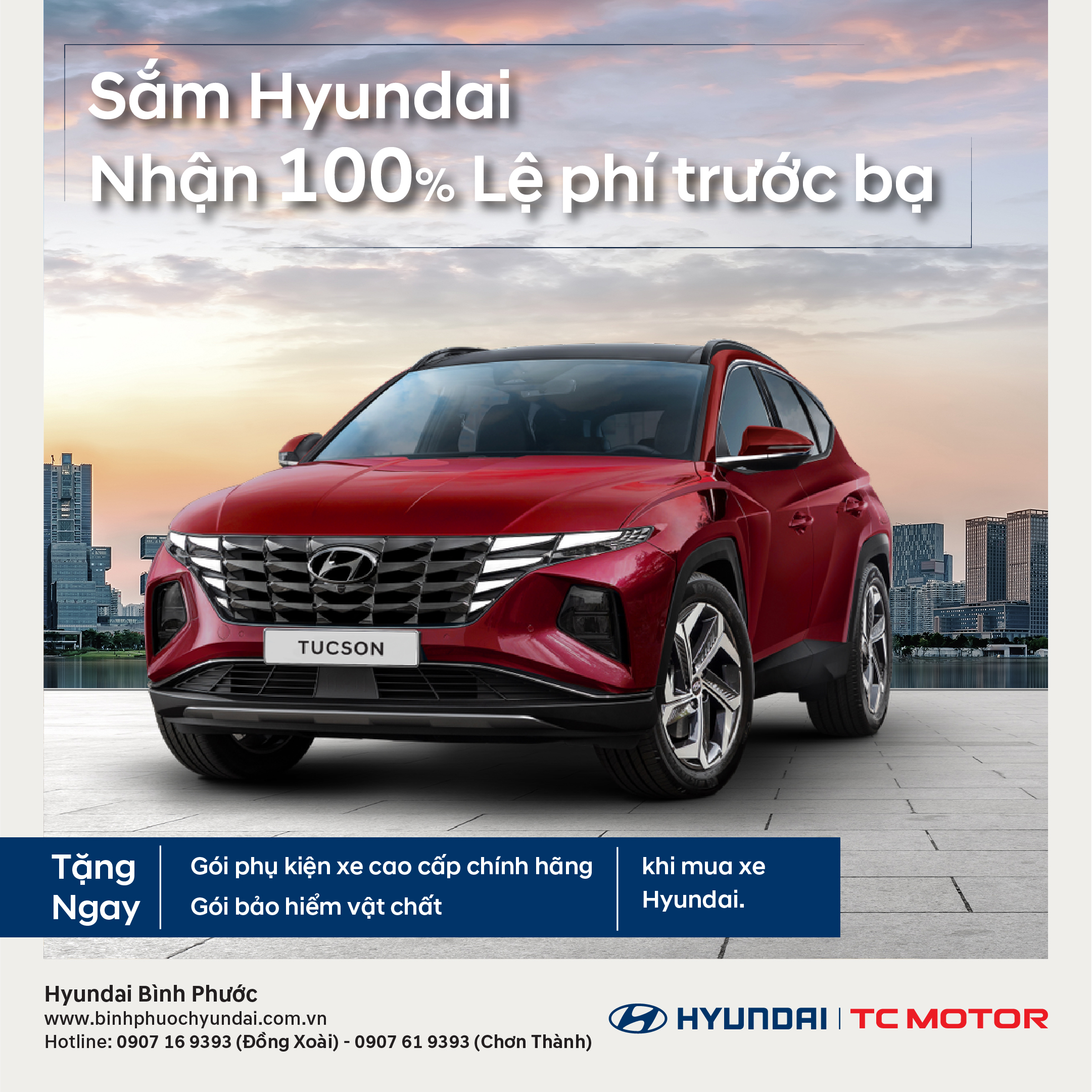 Khuyến mãi từ Hyundai – Tặng 100% Lệ phí trước bạ